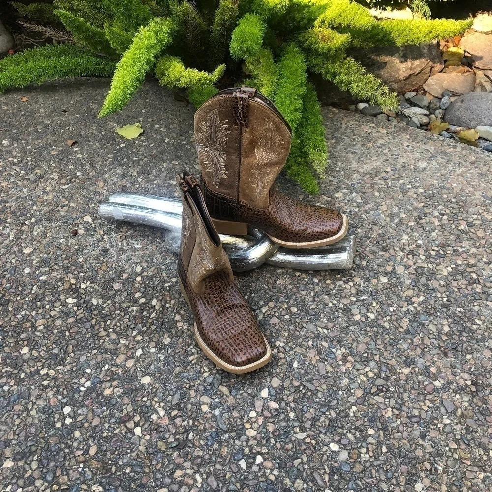 Ariat Kids Cowhand Western Boots Style 1002595 Size 2.5